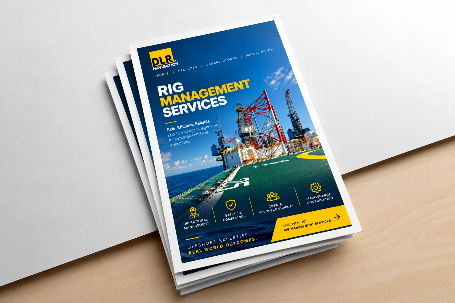 Rig Management Services print flyer
